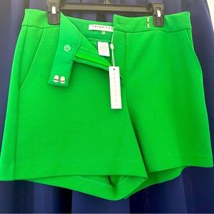 NWT TRINA TURK GREEN WOMAN SHORTS